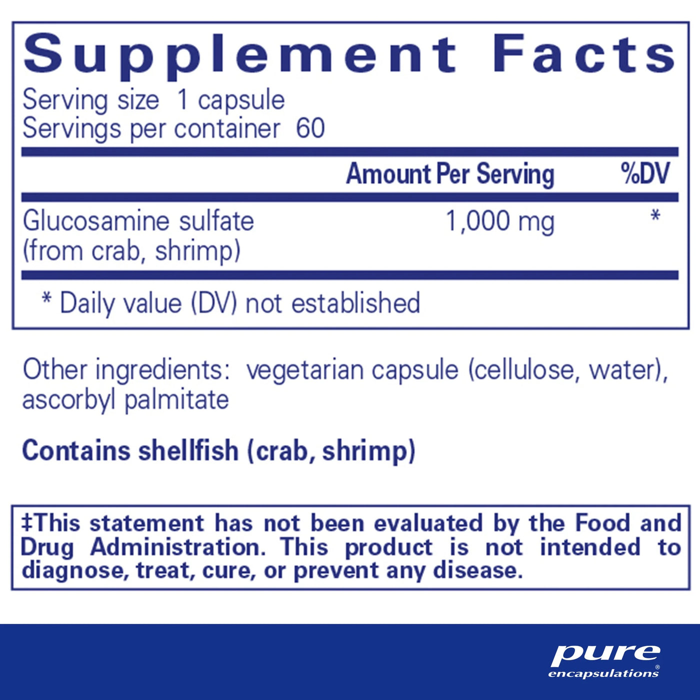 Glucosamine Sulfate 1,000 mg Supplement
